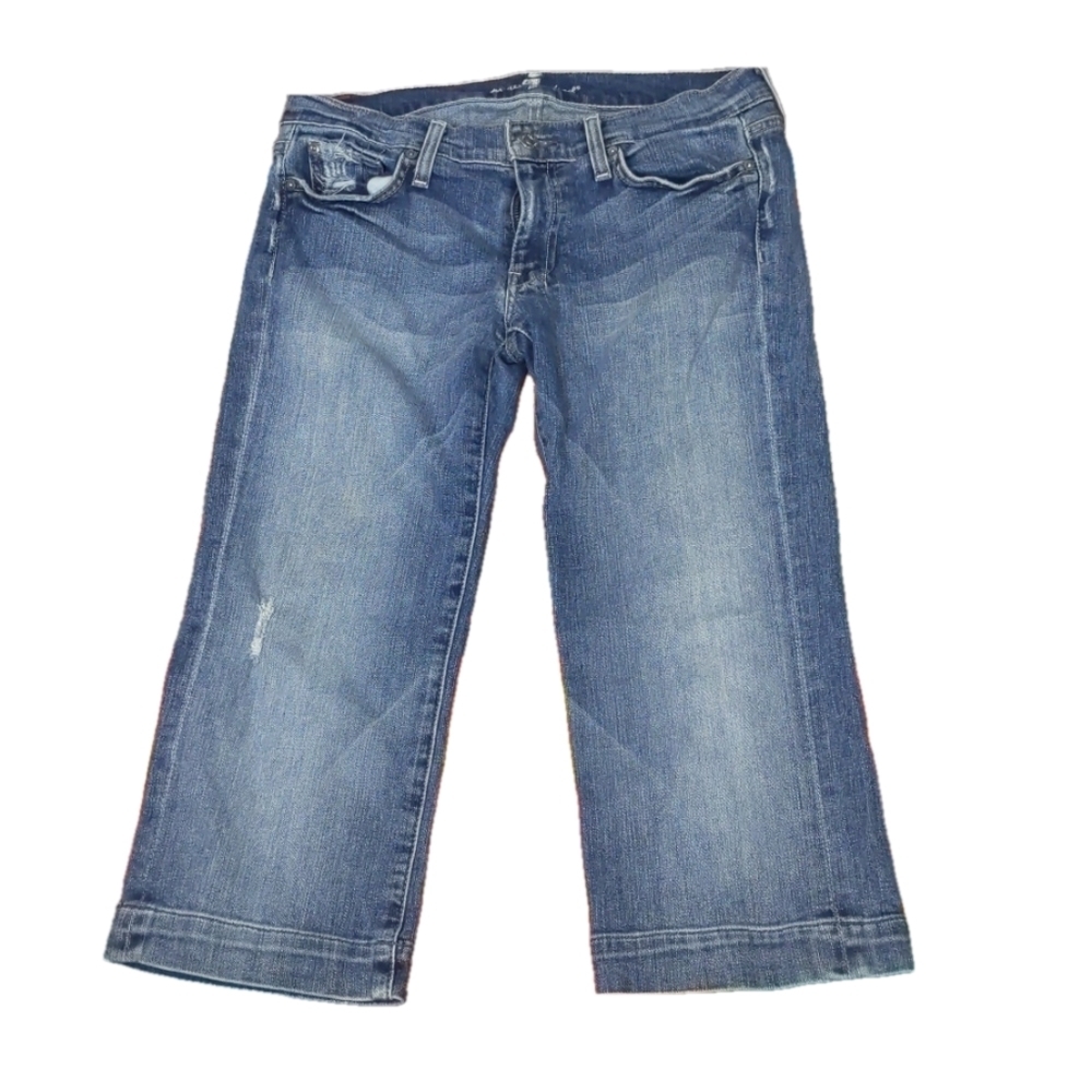 7 for all mankind crop dojo jeans size 31